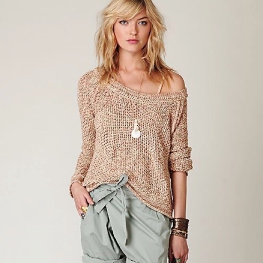 Free People Marled Yarn Sweater